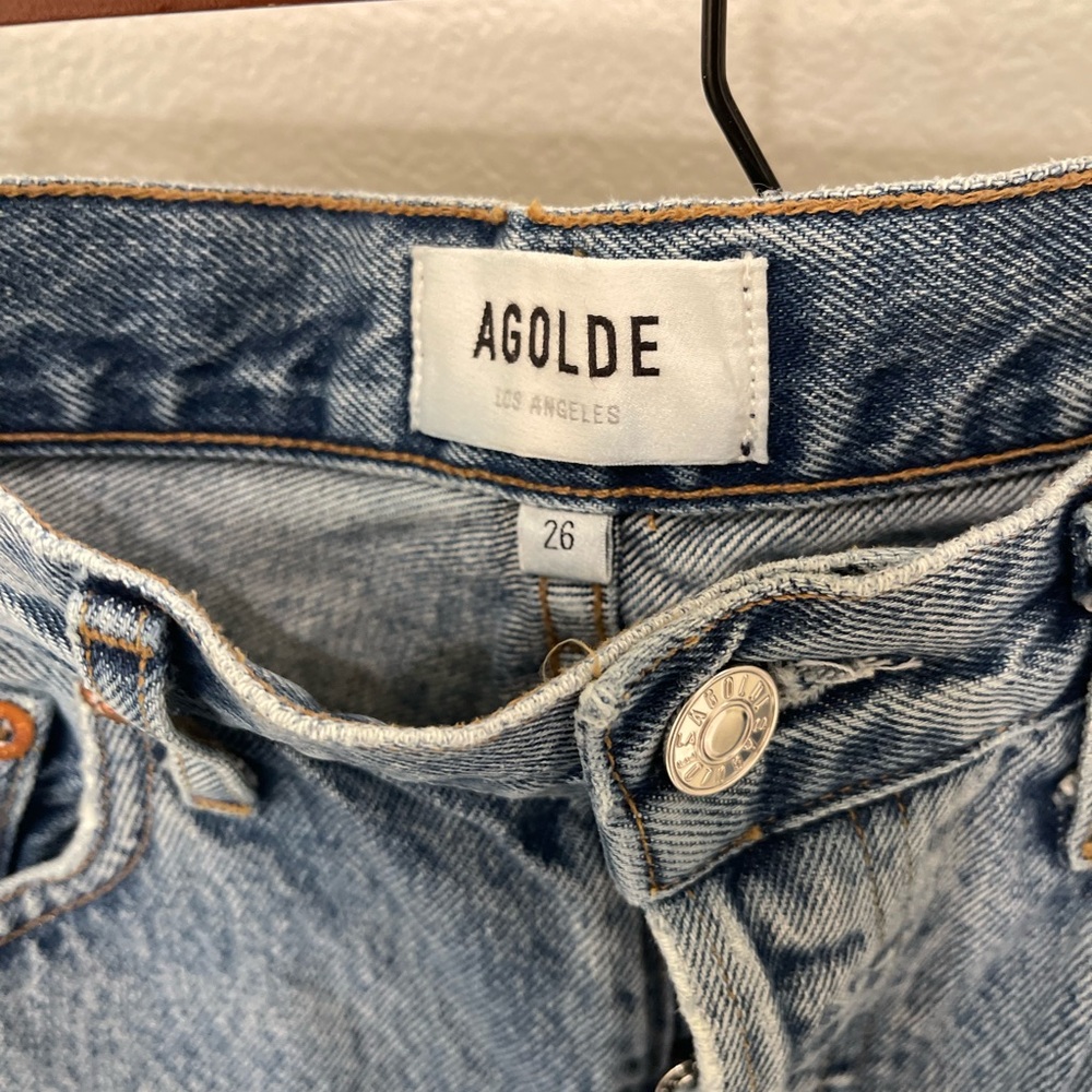 Agolde Riley High Rise Straight Crop - Size 26 - Picture 4 of 11
